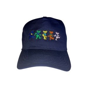 New Limited Edition Navy Embroidered Grateful Dead Marching Bears Snapback Hat